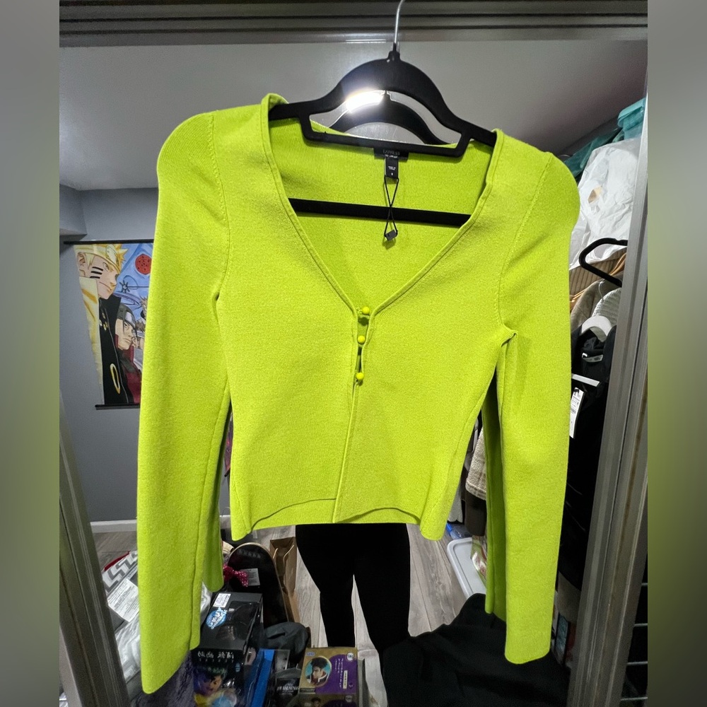 EXPRESS Neon Green Long Sleeve